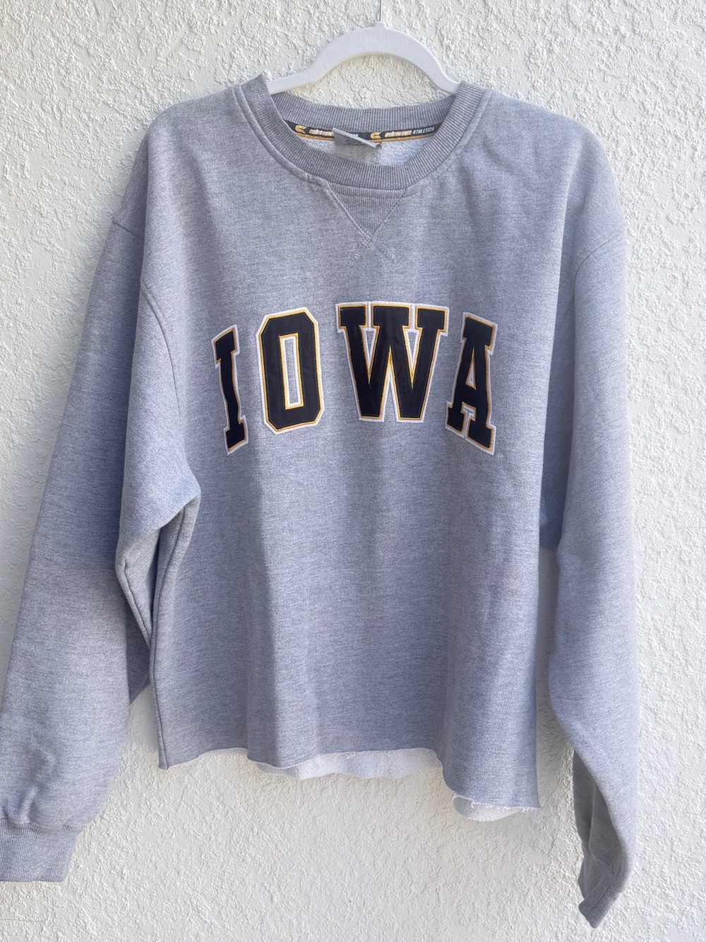 Iowa Appliqué Crewneck Sweatshirt - Gray
